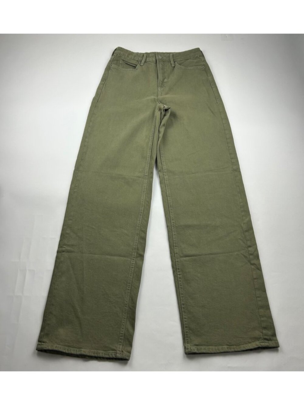 TALL Old Navy Olive Green Denim High Rise Wide Leg Jeans 2T